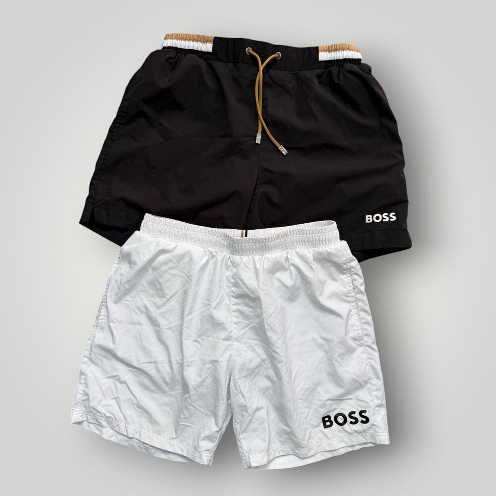 Hugo Boss Beach Men’s Swim Trunks Lot of 2  Size S Shorts